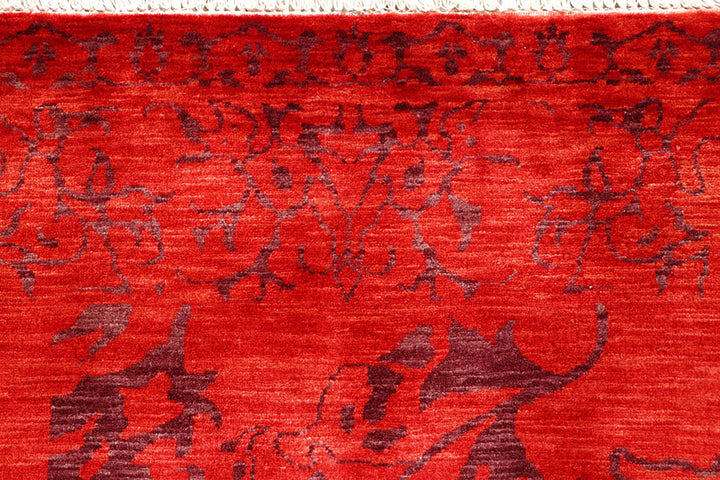 Firebrick Ikat 4' 7 x 6' 10 - No. 56790