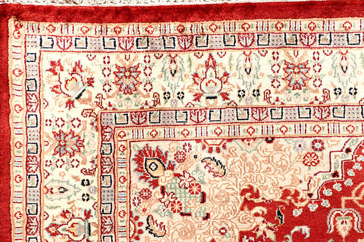 Firebrick Isfahan 4'  6" x 6'  6" - No. QA44766