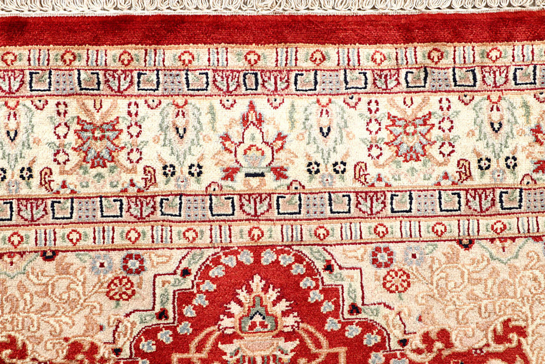 Firebrick Isfahan 4'  6" x 6'  6" - No. QA44766