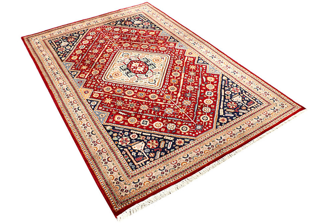 Firebrick Isfahan 4' 6 x 6' 10 - No. 56796