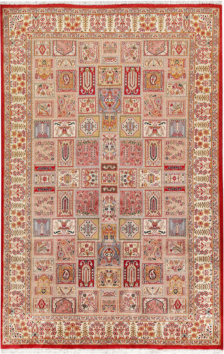 Multi Colored Bakhtiar 4'  7" x 7'  1" - No. QA12452