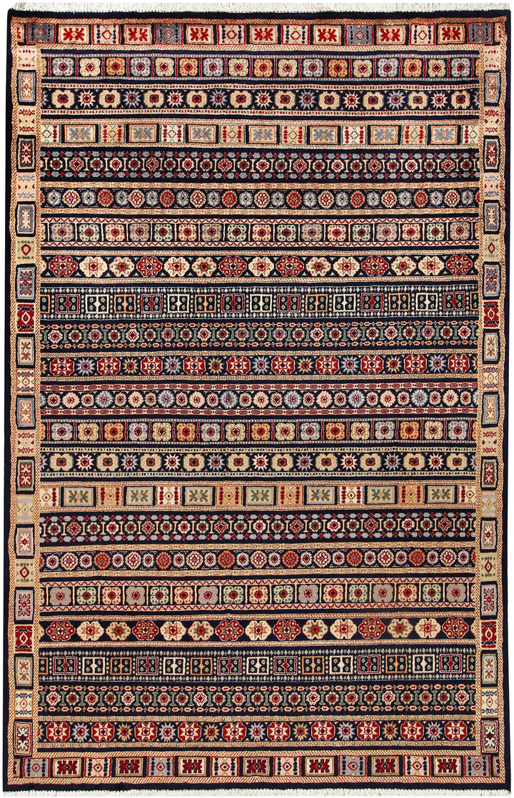 Multi Colored Bakhtiar 4'  6" x 6'  9" - No. QA79770