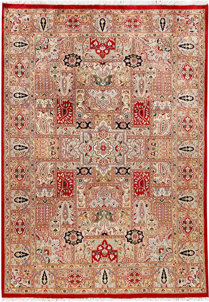 Multi Colored Bakhtiar 4'  6" x 6'  4" - No. QA99727
