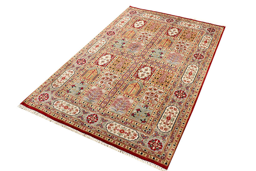 Multi Colored Bakhtiar 4'  x" 6'  1" - No. QA28671