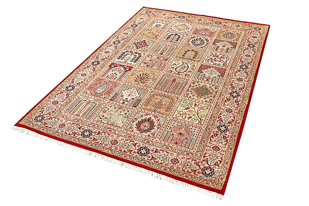 Multi Colored Bakhtiar 4'  6" x 6'  7" - No. QA51673