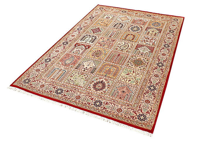 Multi Colored Bakhtiar 4'  6" x 6'  7" - No. QA51673