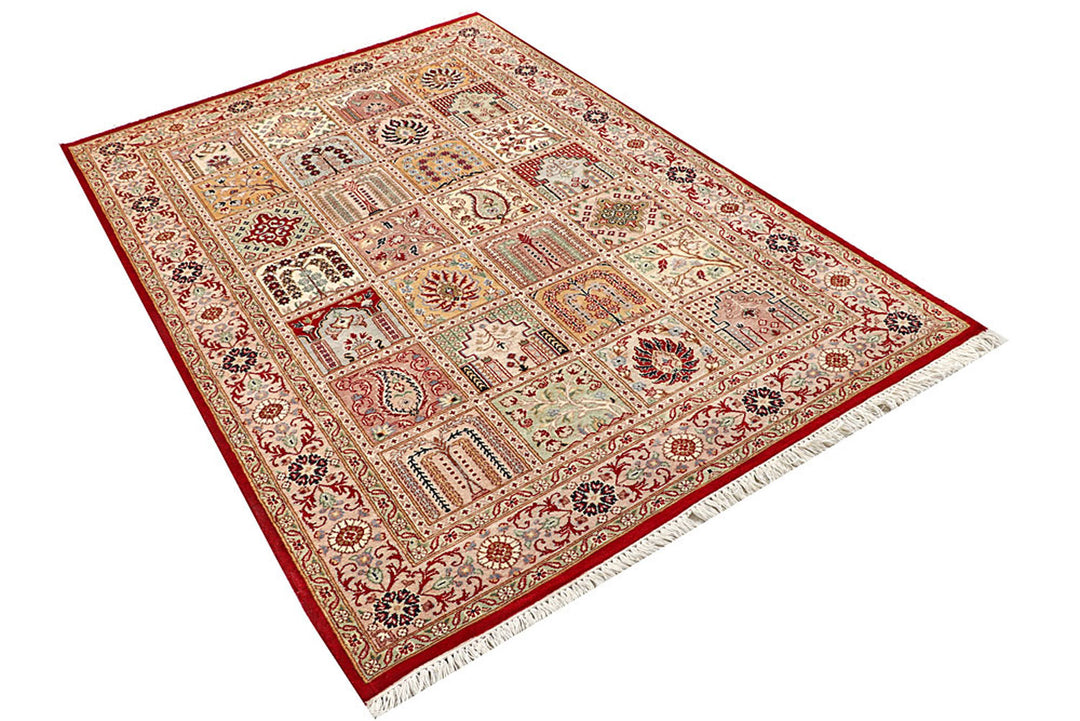 Multi Colored Bakhtiar 4'  6" x 6'  7" - No. QA51673