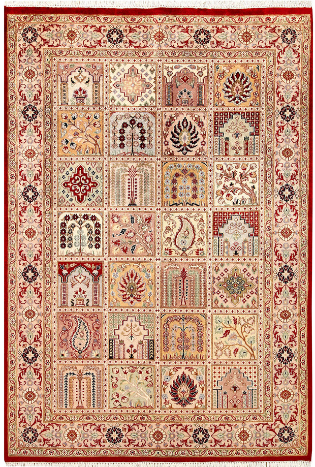 Multi Colored Bakhtiar 4' 6 x 6' 7 - No. 56805