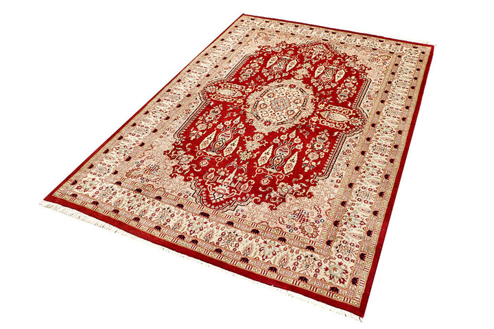 Firebrick Isfahan 4'  5" x 6'  8" - No. QA20173