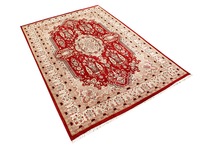 Firebrick Isfahan 4'  5" x 6'  8" - No. QA20173