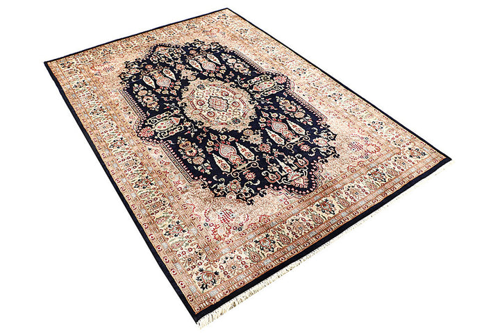 Navy Isfahan 4'  6" x 6'  6" - No. QA42897