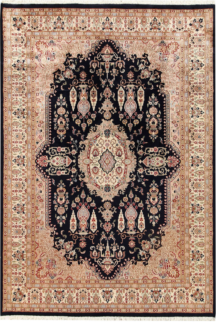 Navy Isfahan 4'  6" x 6'  6" - No. QA42897