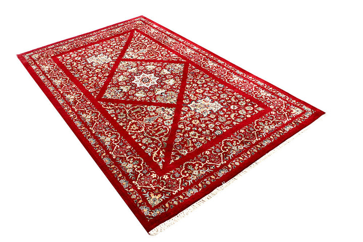 Maroon Mahal 4' 6 x 7' 5 - No. 56825 - ALRUG Rug Store