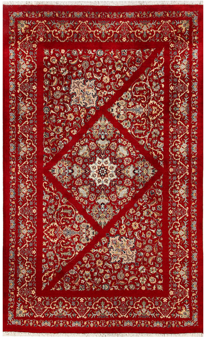 Maroon Mahal 4' 6 x 7' 5 - No. 56825 - ALRUG Rug Store