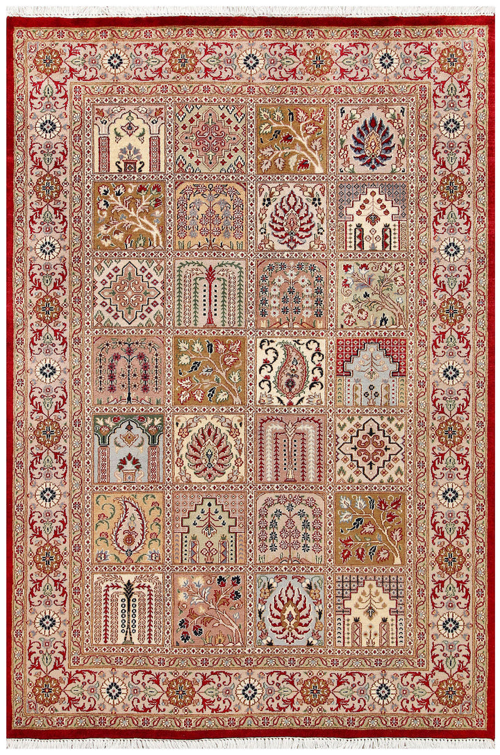 Multi Colored Bakhtiar 4'  5" x 6'  7" - No. QA91011