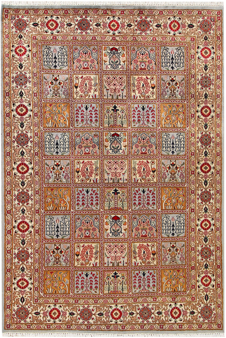 Multi Colored Bakhtiar 4'  6" x 6'  7" - No. QA58884