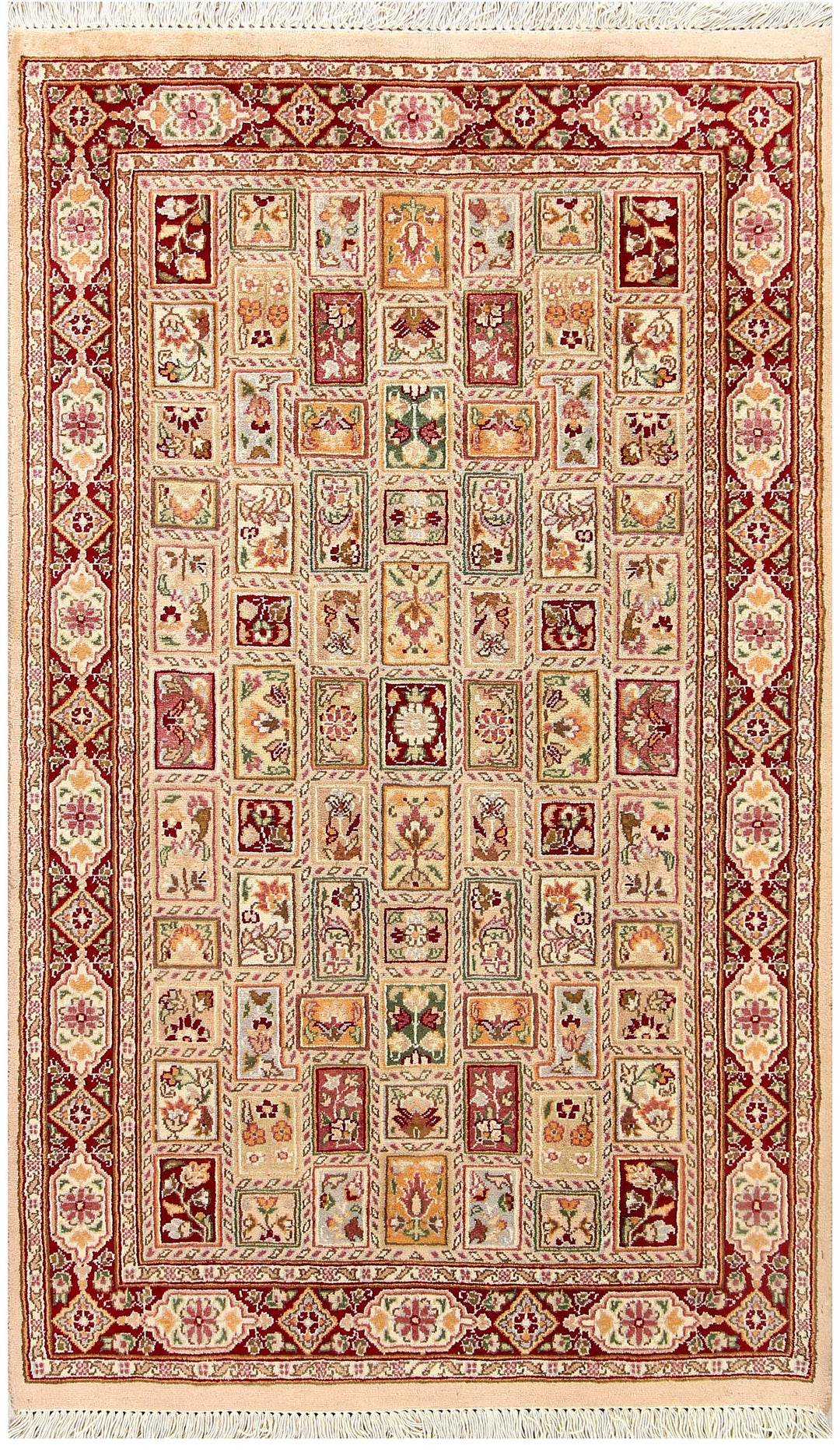Pakistani Bakhtiar Rug 3'1" x 5'1" Hand-Knotted
