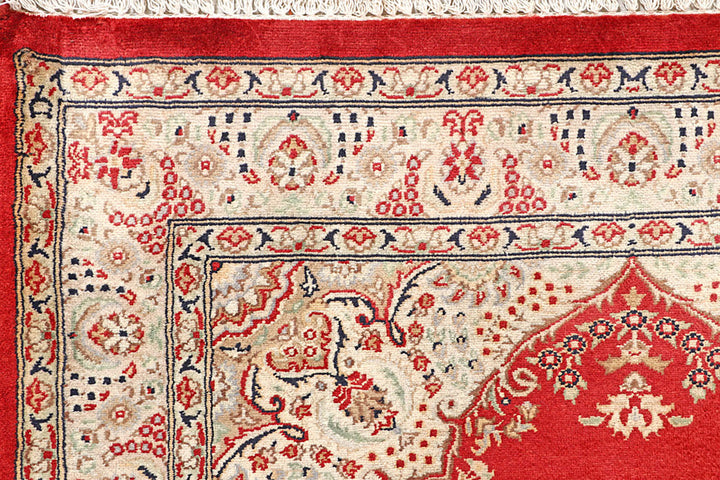Red Isfahan 3'  6" x 5'  7" - No. QA39557