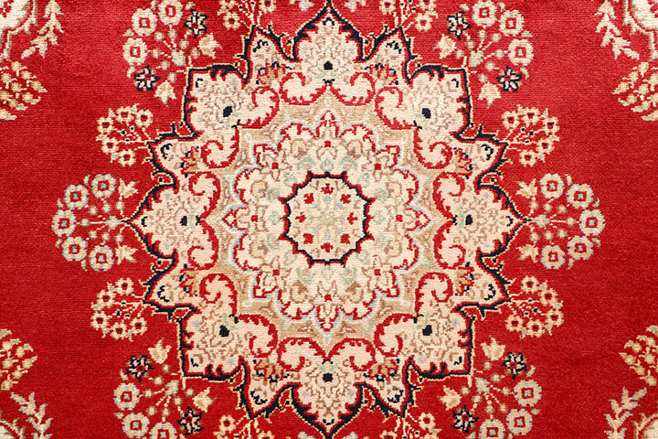 Red Isfahan 3'  6" x 5'  7" - No. QA39557