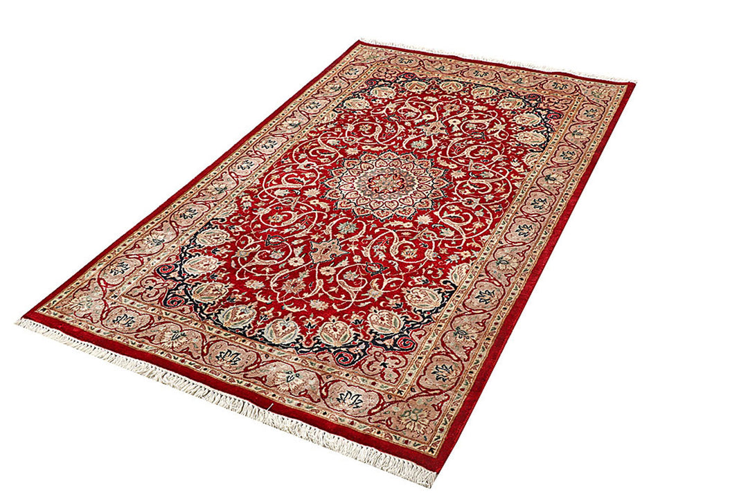 Firebrick Isfahan 3'  6" x 5'  8" - No. QA15627