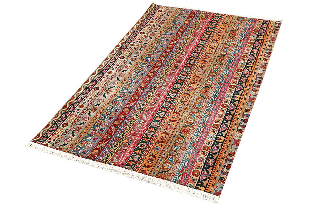 Multi Colored Shawl 3'  x" 5' " - No. QA75472