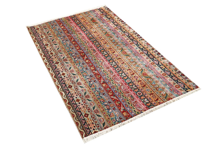 Multi Colored Shawl 3'  x" 5' " - No. QA75472