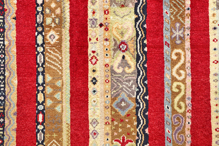 Multi Colored Shawl 3'  1" x 5'  5" - No. QA66242