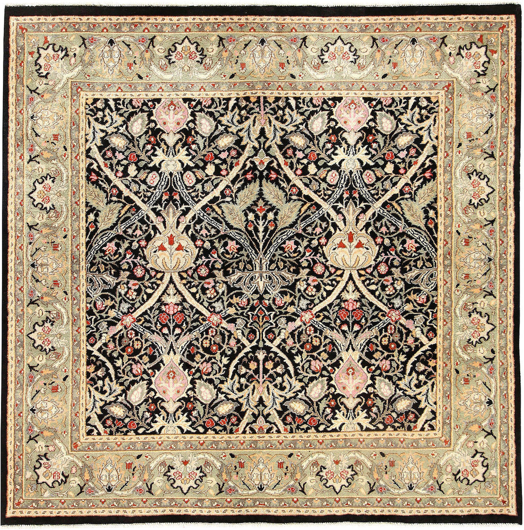 Black Sultanabad 5' x 5' - No. 56931 - ALRUG Rug Store