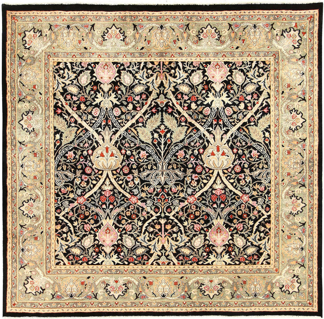 Black Sultanabad 5' x 5' - No. 56936 - ALRUG Rug Store