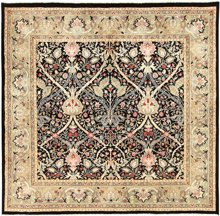 Black Sultanabad 5' x 5' - No. 56936 - ALRUG Rug Store