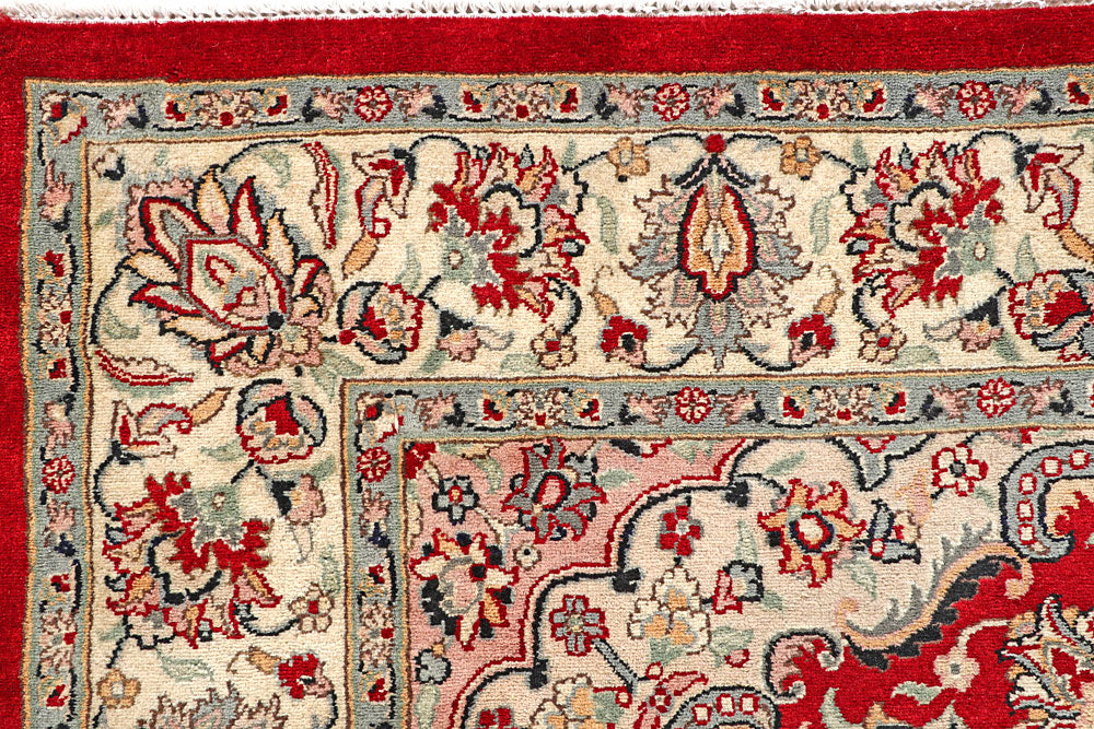 Firebrick Kashan 5' 1 x 5' 2 - No. 56939 - ALRUG Rug Store