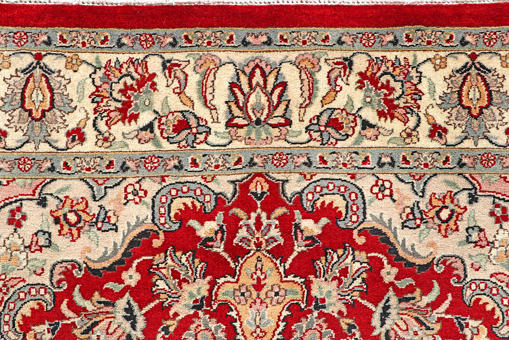 Firebrick Kashan 5' 1 x 5' 2 - No. 56939 - ALRUG Rug Store