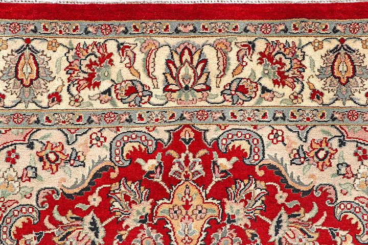 Firebrick Kashan 5' 1 x 5' 2 - No. 56939 - ALRUG Rug Store