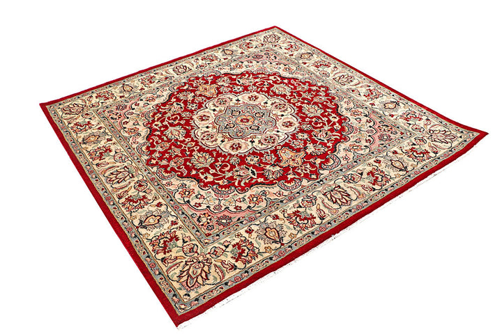 Firebrick Kashan 5' 1 x 5' 2 - No. 56939 - ALRUG Rug Store