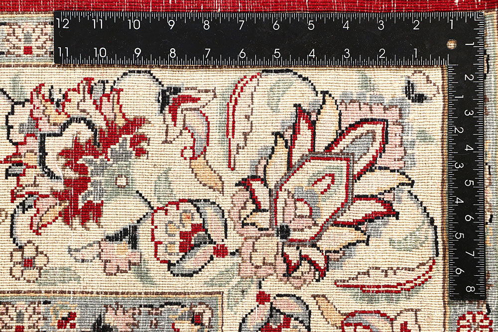 Firebrick Kashan 5' 1 x 5' 2 - No. 56939 - ALRUG Rug Store