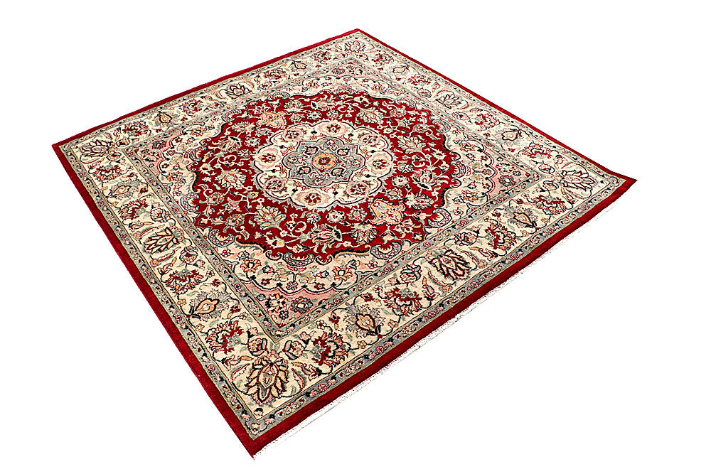 Firebrick Kashan 5' 2 x 5' 2 - No. 56940 - ALRUG Rug Store