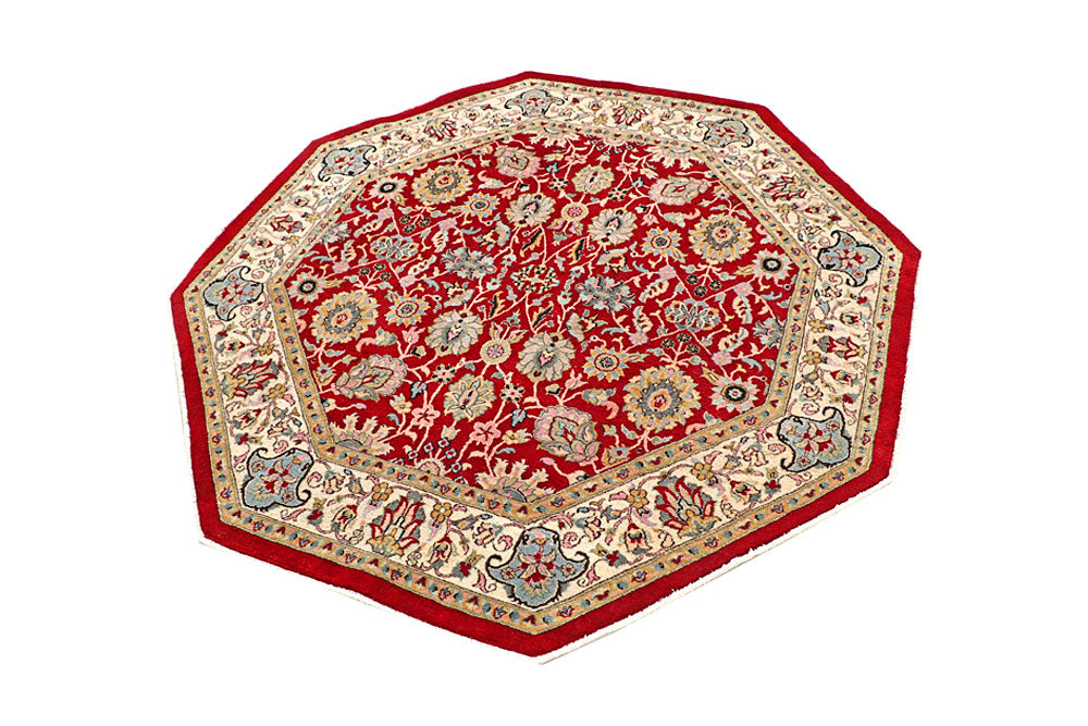 Firebrick Mahal 5' 1 x 4' 11 - No. 56941 - ALRUG Rug Store