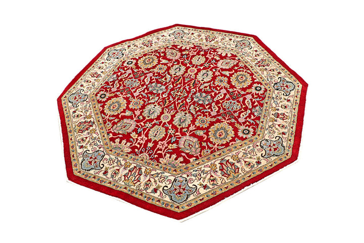 Firebrick Mahal 5' 1 x 4' 11 - No. 56941 - ALRUG Rug Store