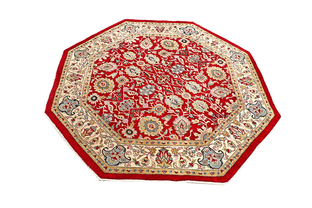 Firebrick Mahal 5' 1 x 4' 11 - No. 56941 - ALRUG Rug Store