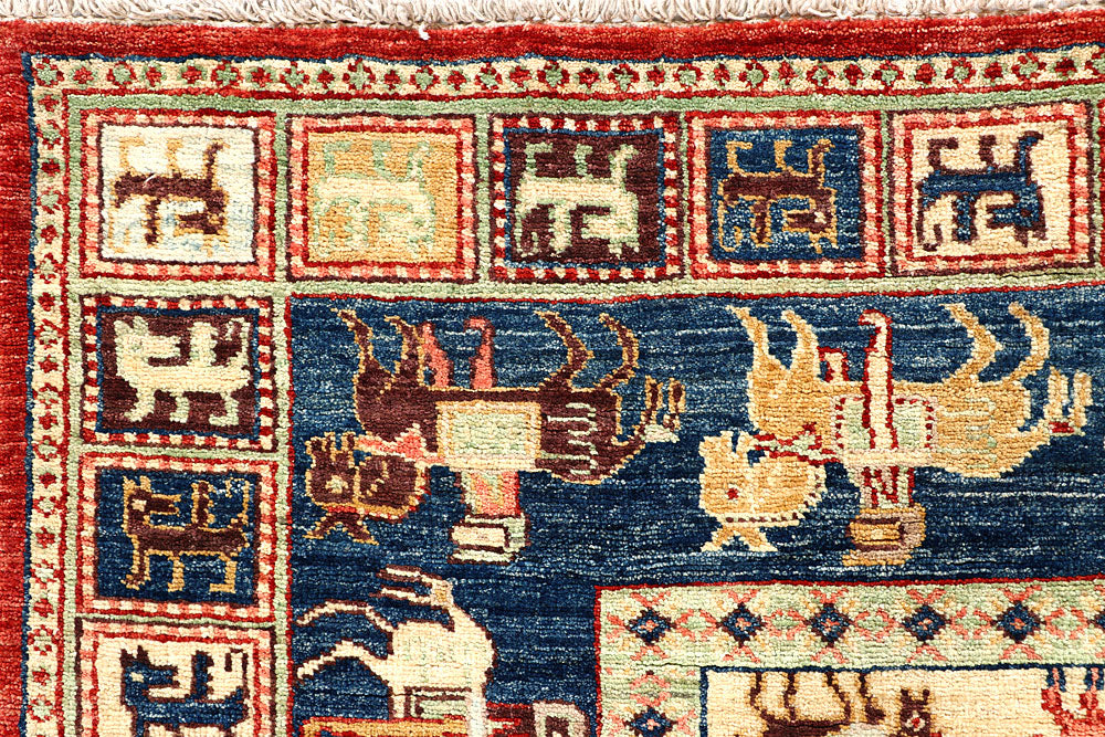 Dark Blue Kazak 5' x 6' 2 - No. 56951 - ALRUG Rug Store