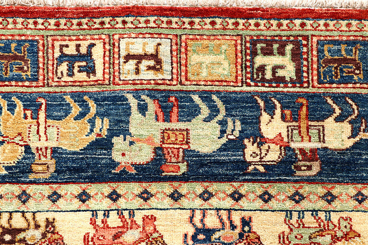 Dark Blue Kazak 5' x 6' 2 - No. 56951 - ALRUG Rug Store