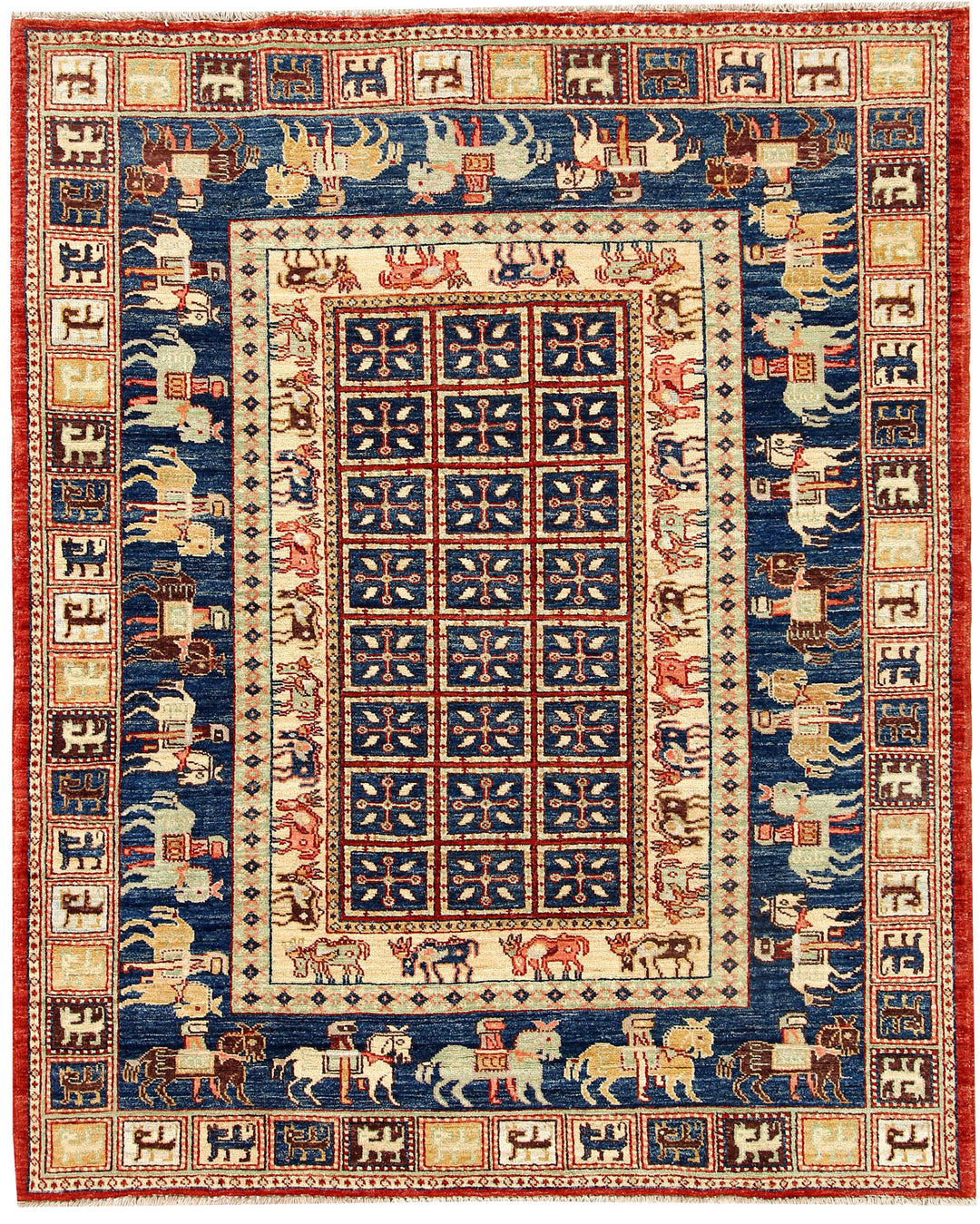 Dark Blue Kazak 5' x 6' 2 - No. 56951 - ALRUG Rug Store