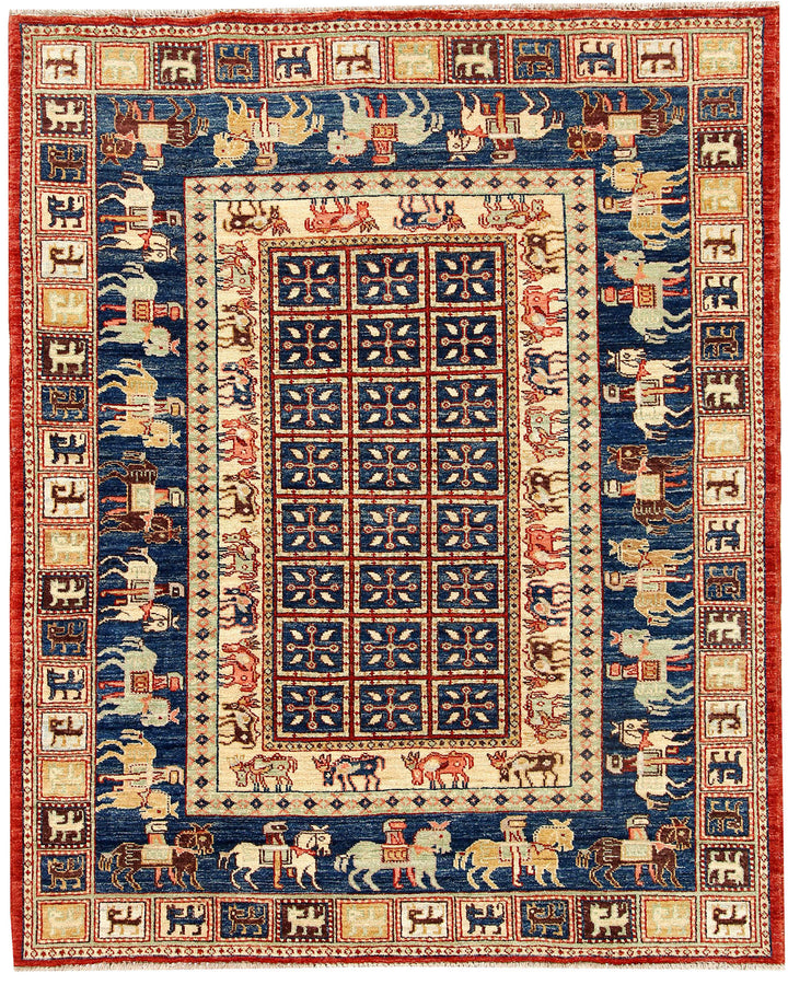 Dark Blue Kazak 5' x 6' 2 - No. 56951 - ALRUG Rug Store