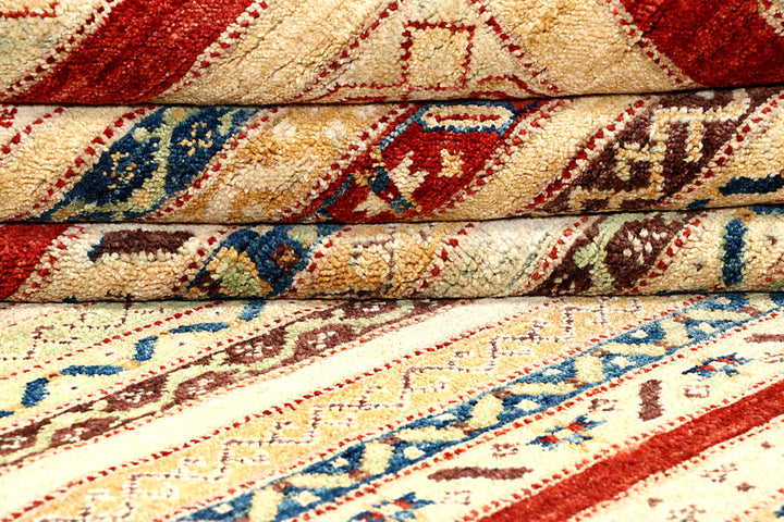Multi Colored Kazak 6' 6 x 7' 4 - No. 56952 - ALRUG Rug Store