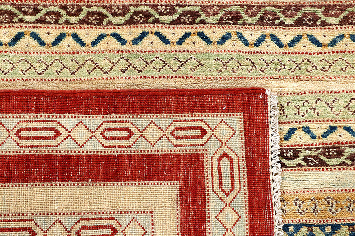 Multi Colored Kazak 6' 6 x 7' 4 - No. 56952 - ALRUG Rug Store