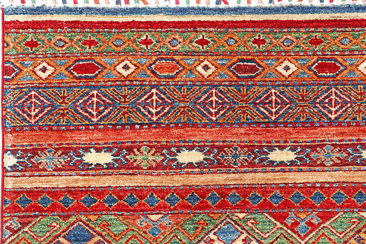 Multi Colored Kazak 6' 9 x 9' - No. 56963 - ALRUG Rug Store