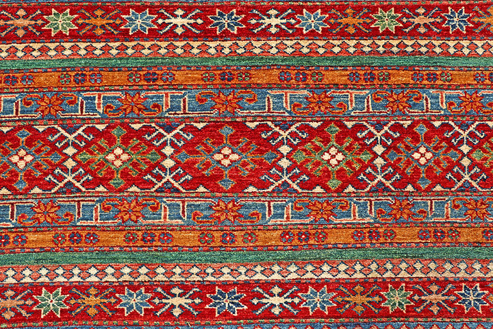 Multi Colored Kazak 6' 9 x 9' - No. 56963 - ALRUG Rug Store