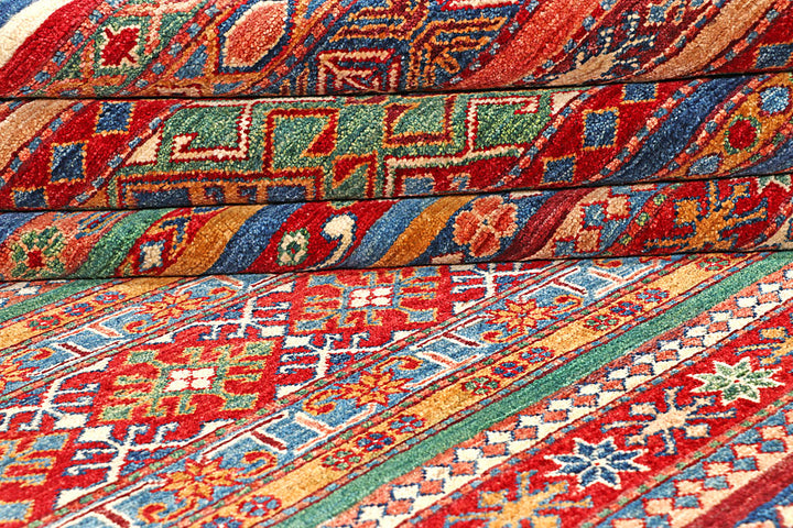 Multi Colored Kazak 6' 9 x 9' - No. 56963 - ALRUG Rug Store