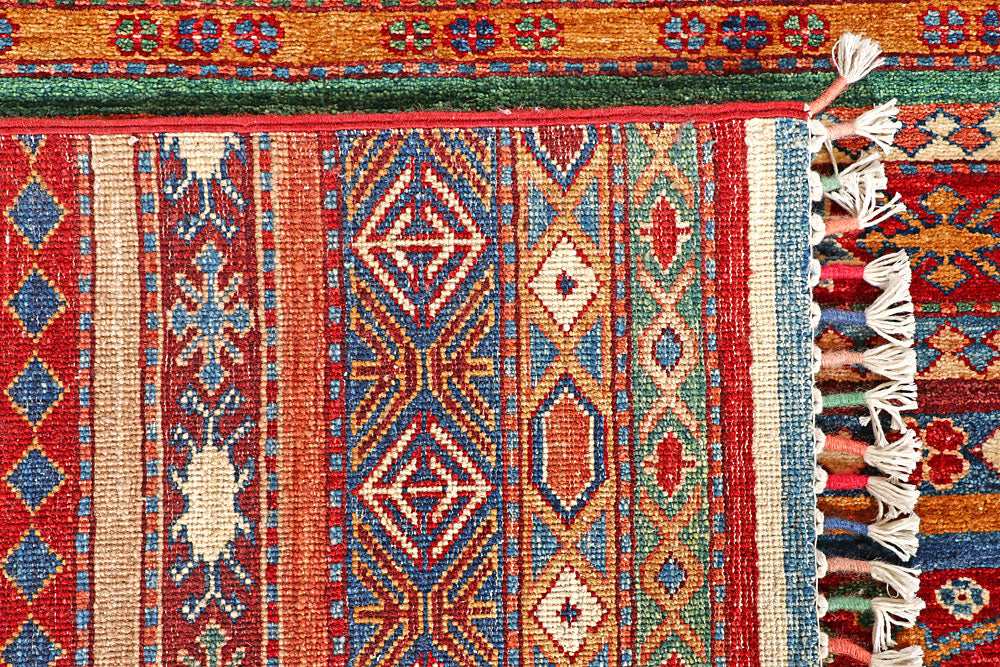 Multi Colored Kazak 6' 9 x 9' - No. 56963 - ALRUG Rug Store