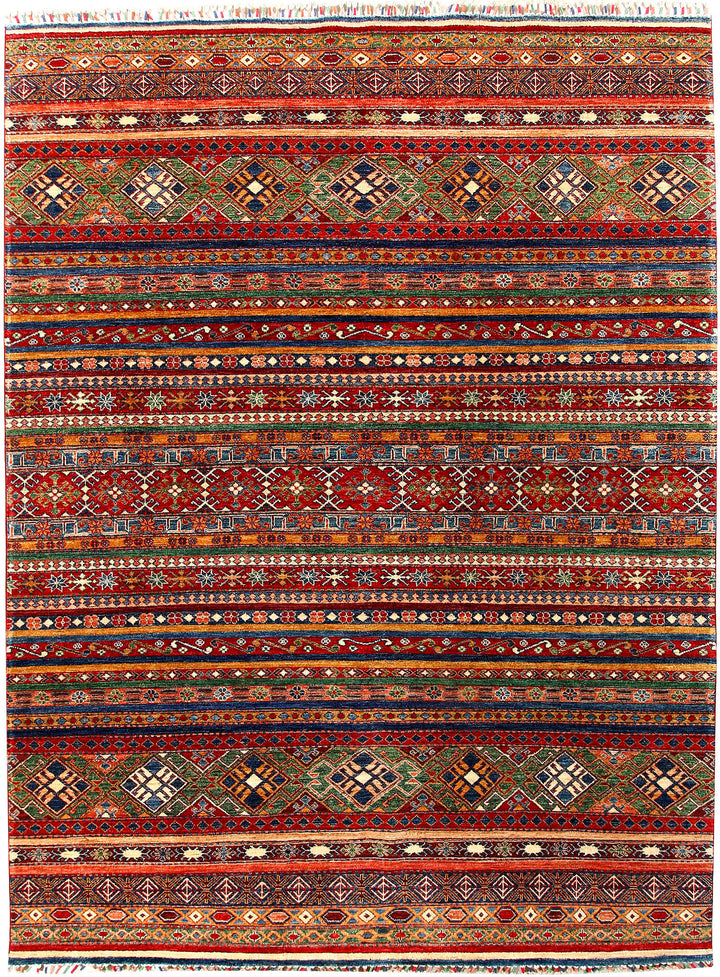 Multi Colored Kazak 6' 9 x 9' - No. 56963 - ALRUG Rug Store